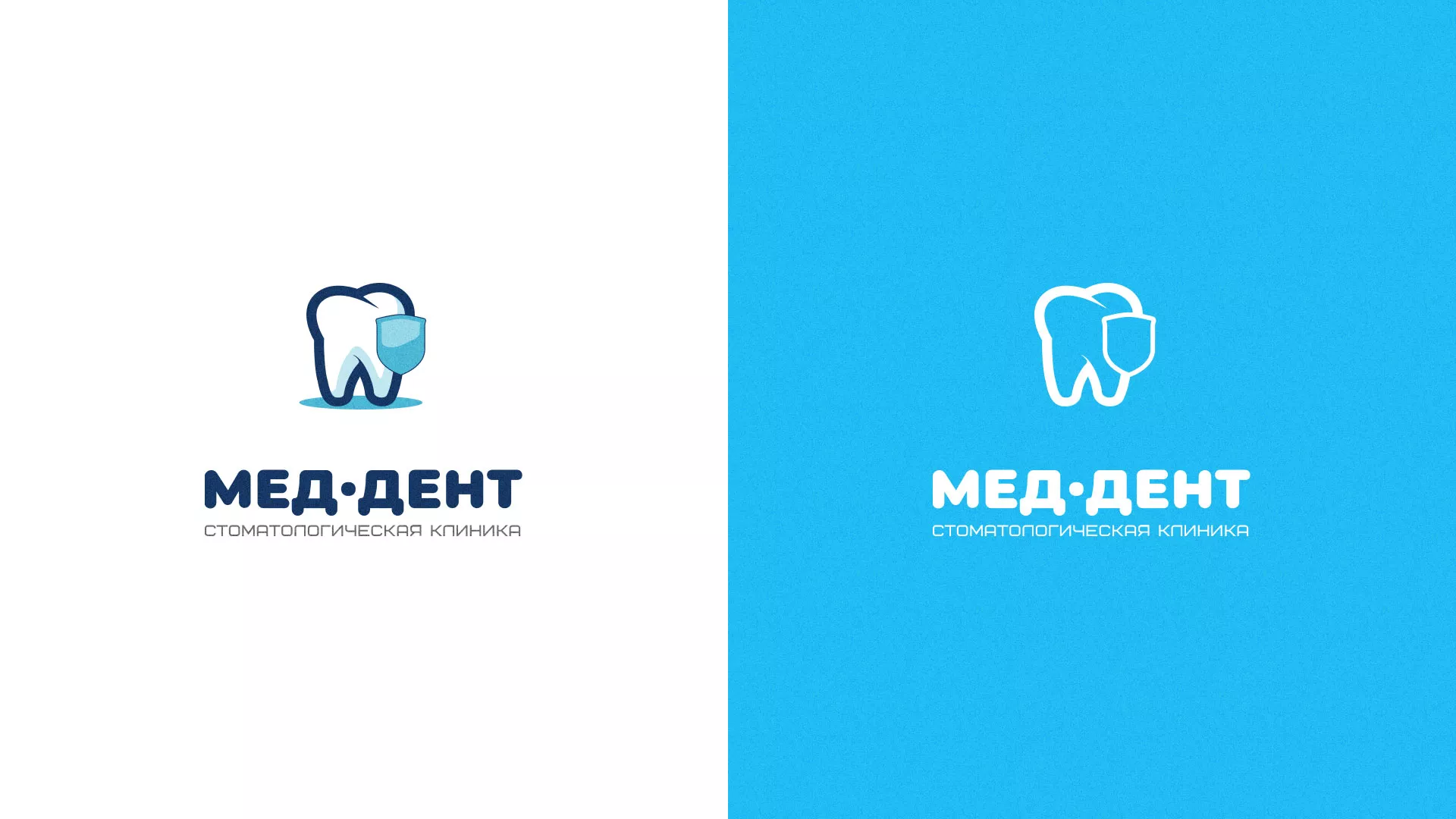 Разработка логотипа стоматологической клиники «МЕД-ДЕНТ» в Электроуглях